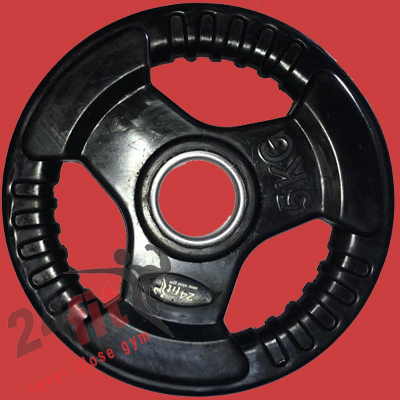 Three cut finger weight lifting plates 5KG